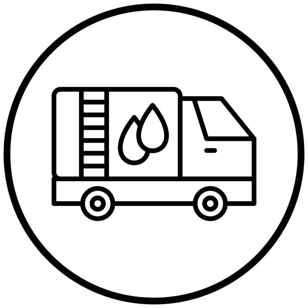 Oil Tanker Icon Style vector