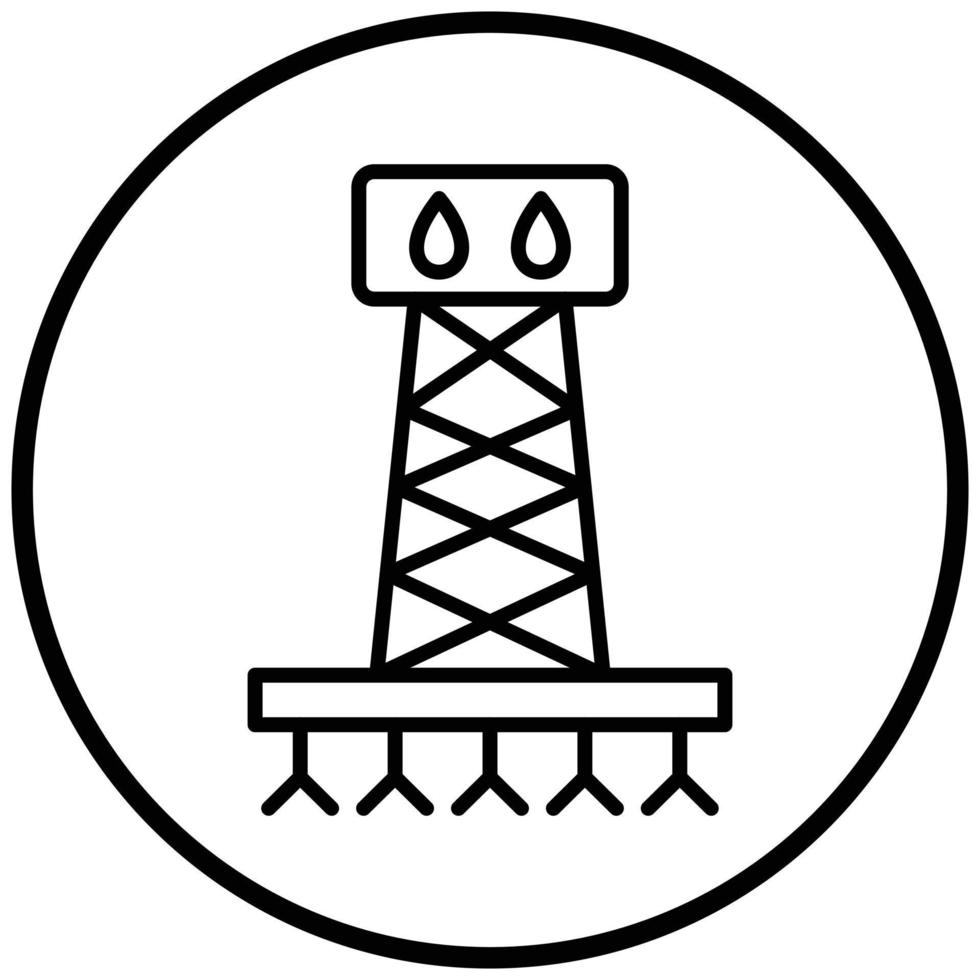 Fracking Icon Style vector