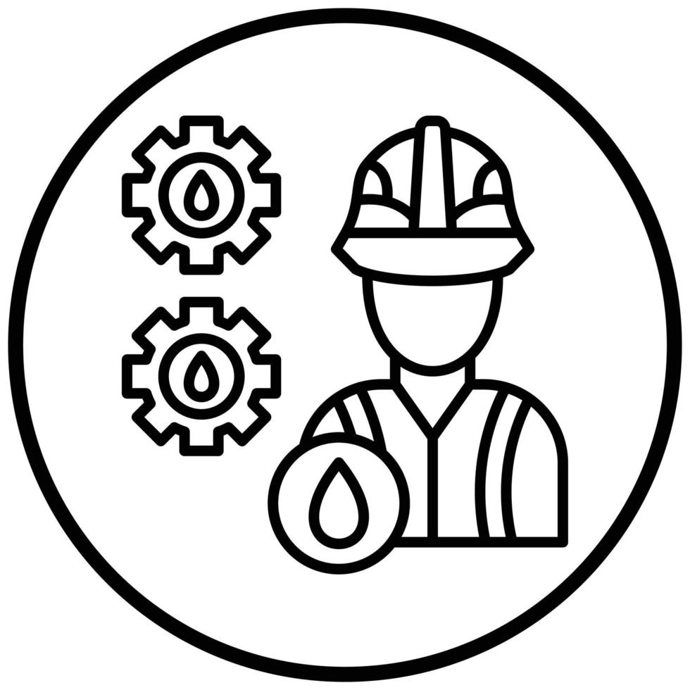 Engineer Icon Style vector