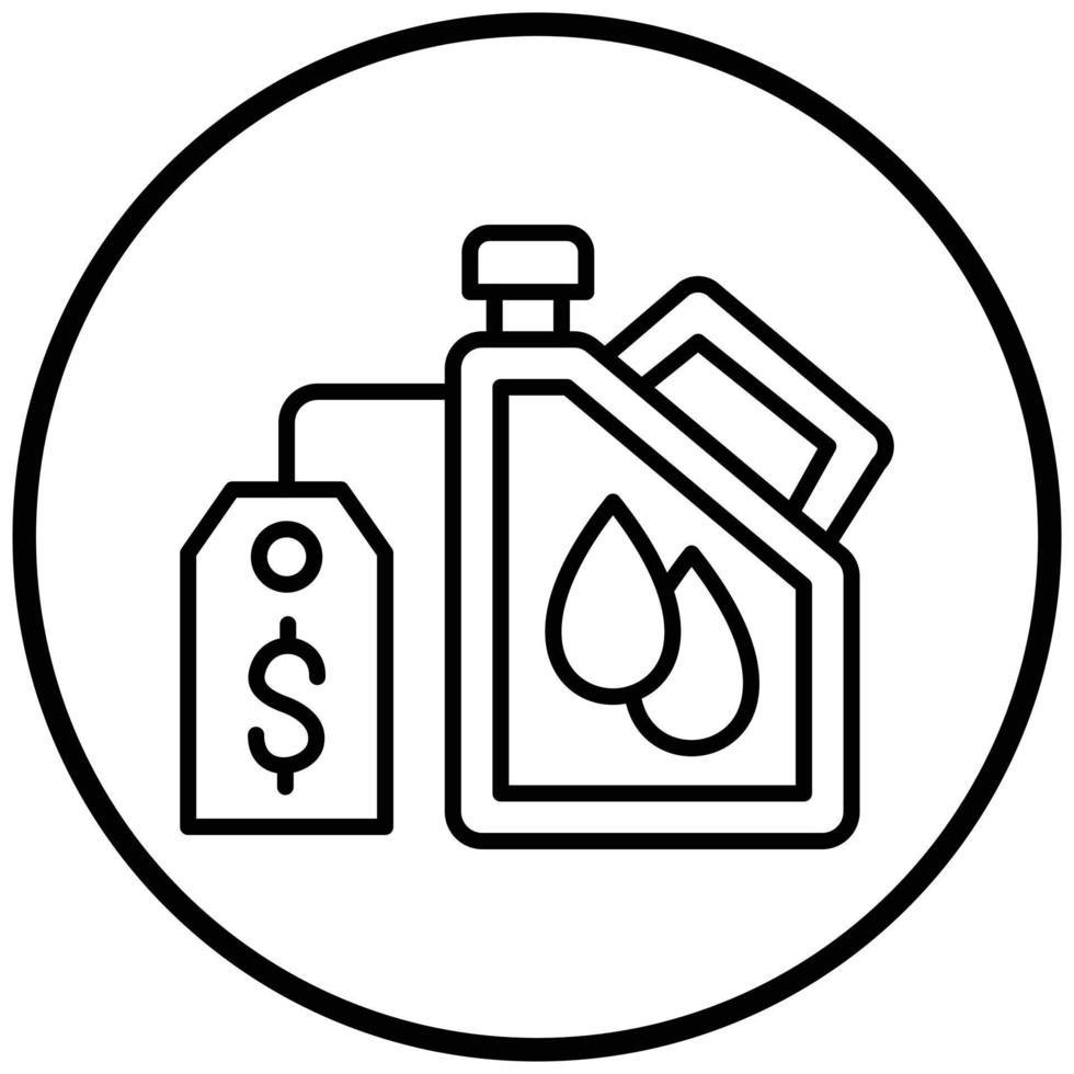 Oil Price Icon Style vector