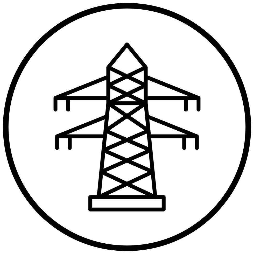 Transmission Tower Icon Style vector