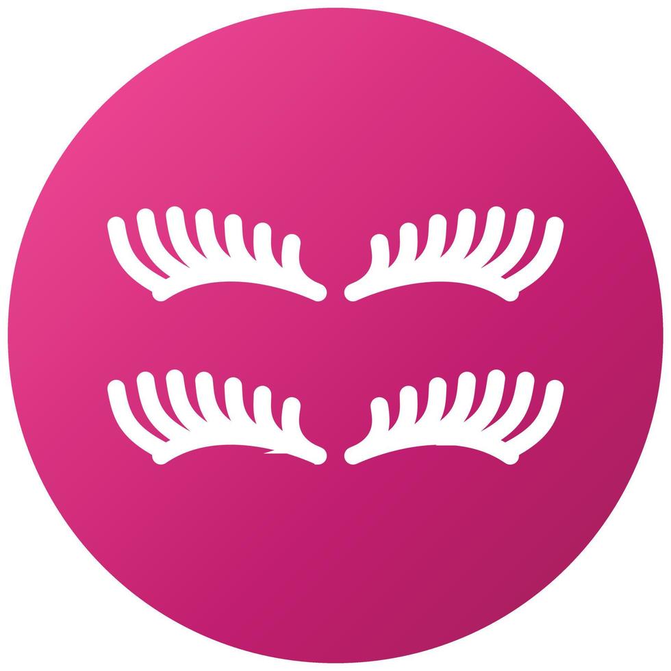 Eyelash Icon Style vector