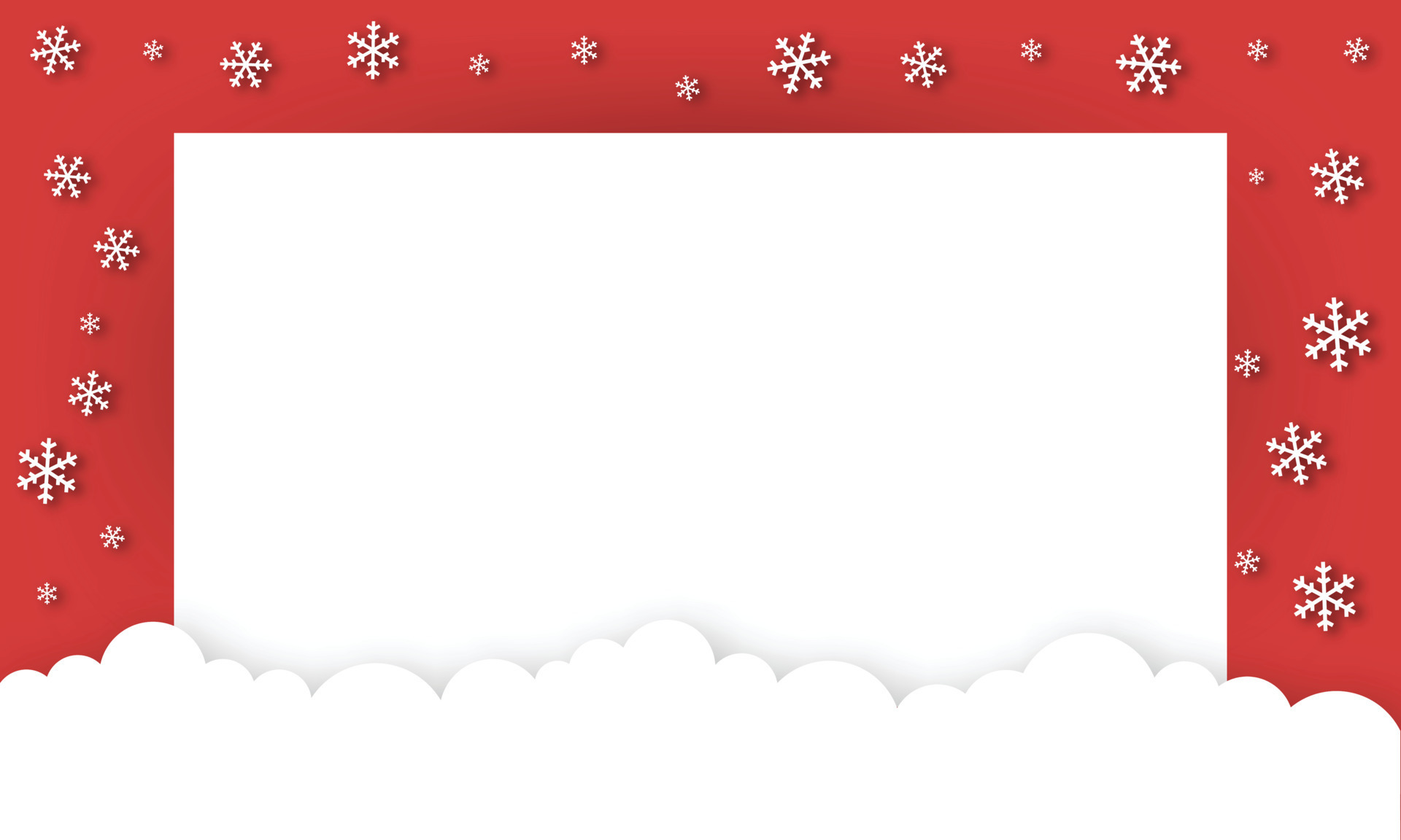 Christmas design frame with empty spaces in the middle. vector 9469310