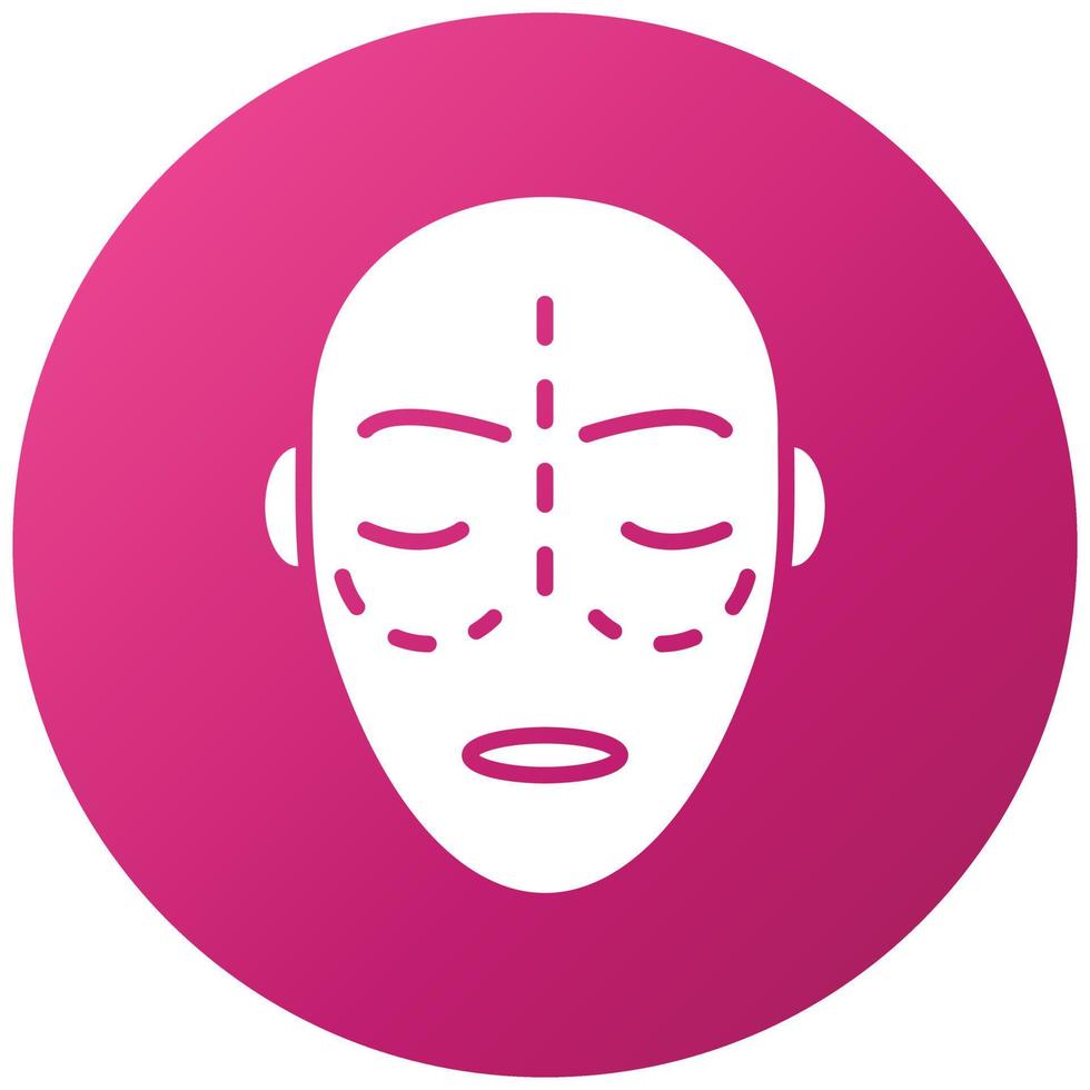 Cosmetic Surgery Icon Style vector