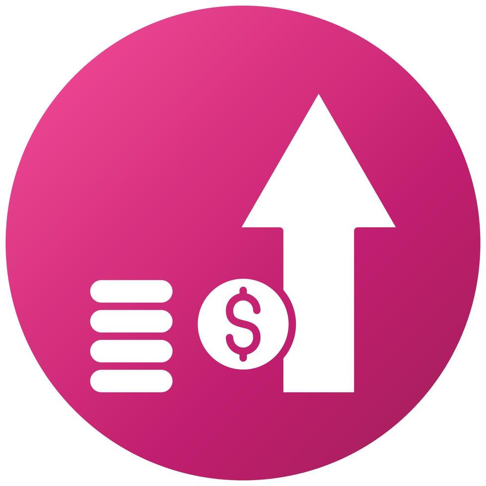Economy Growth Icon Style vector