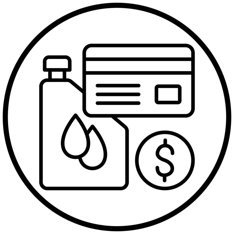 Oil Purchase Icon Style vector