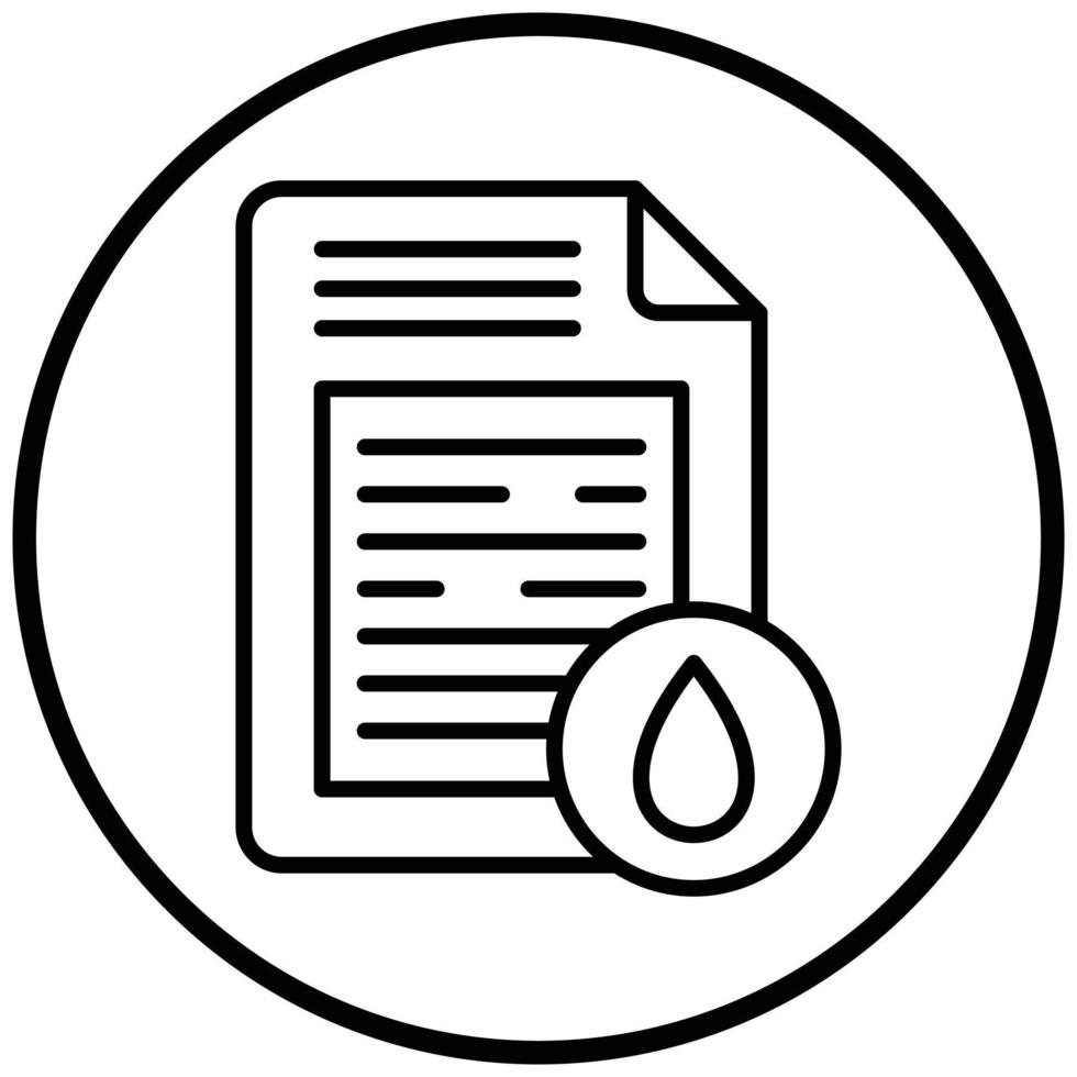 Oil Document Icon Style vector