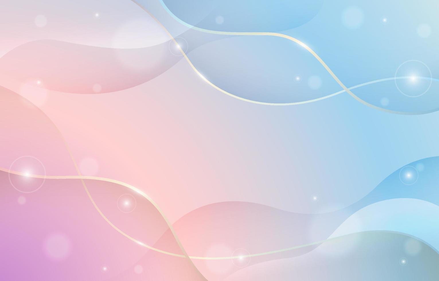 Abstract Wave Pastel Background vector