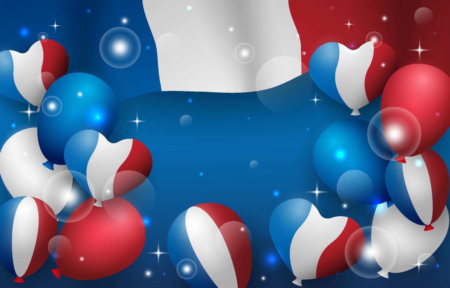 French Bastille Day Background vector