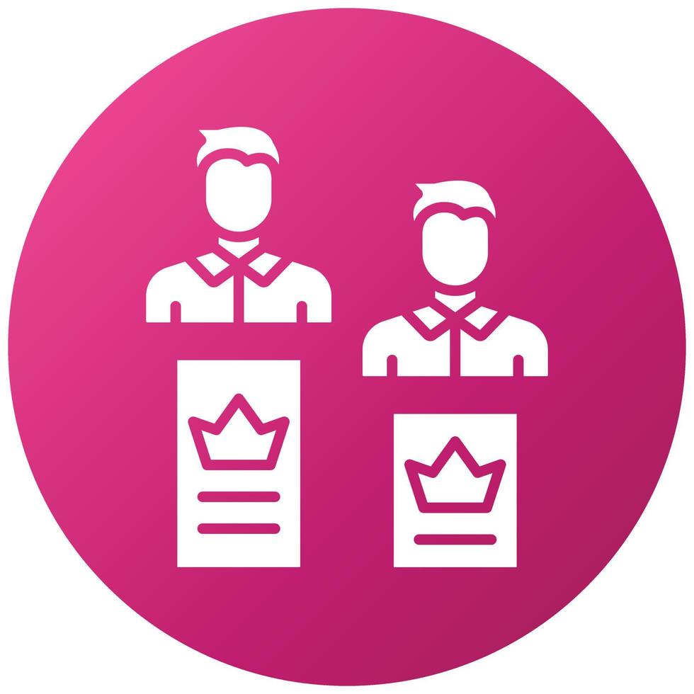 Election Polling Icon Style vector