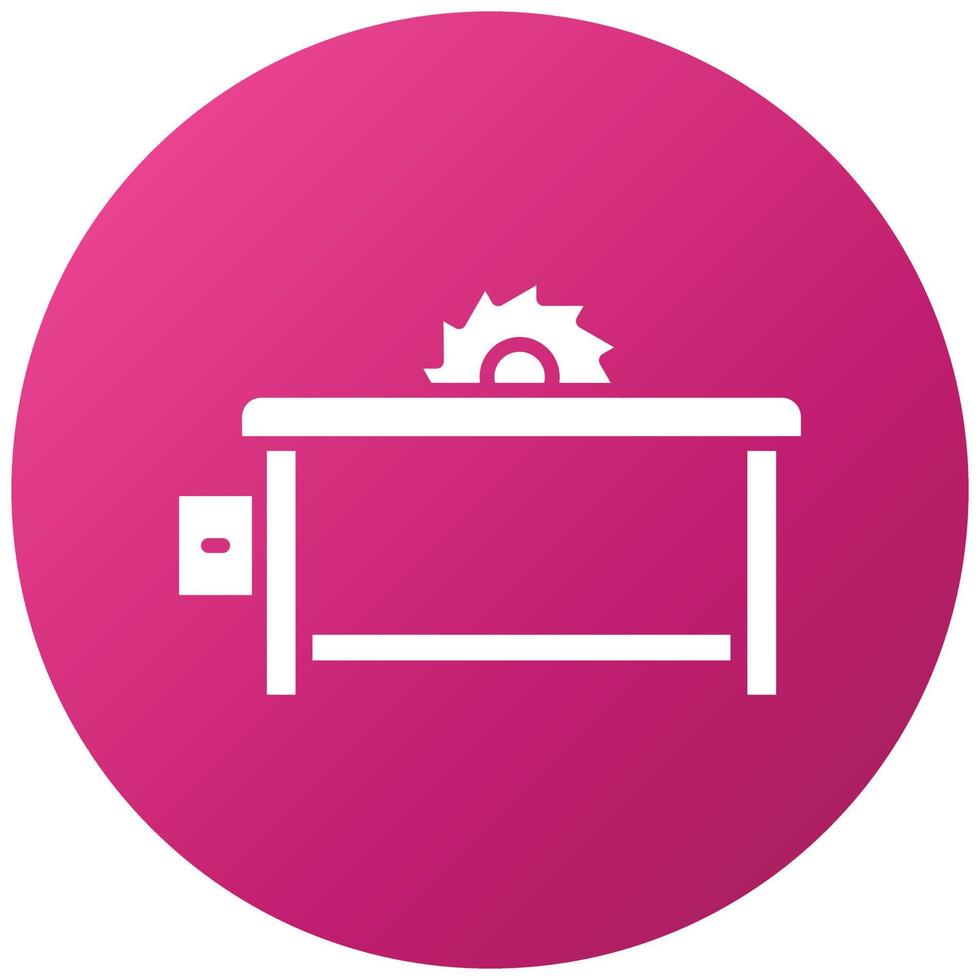 Table Saw Icon Style vector