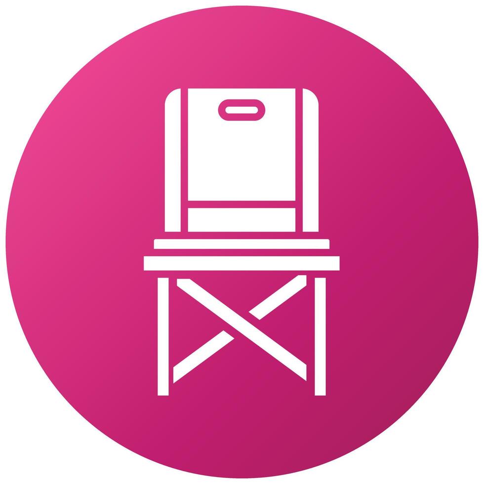 Fishing Chair Icon Style vector