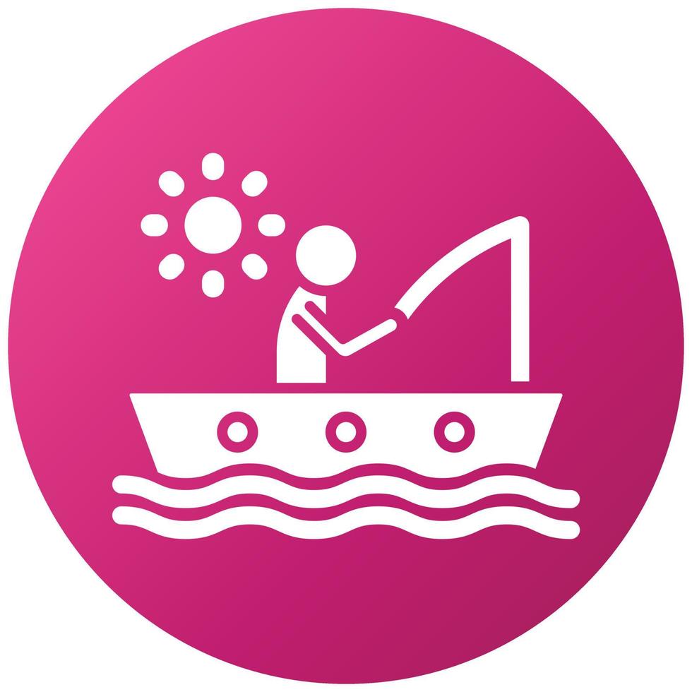 Fishing Holiday Icon Style vector
