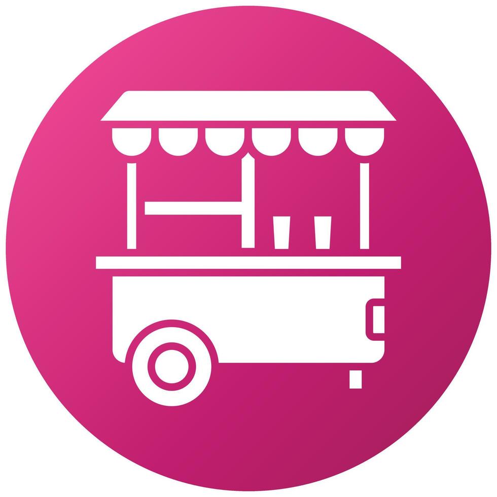 Popcorn Stall Icon Style vector