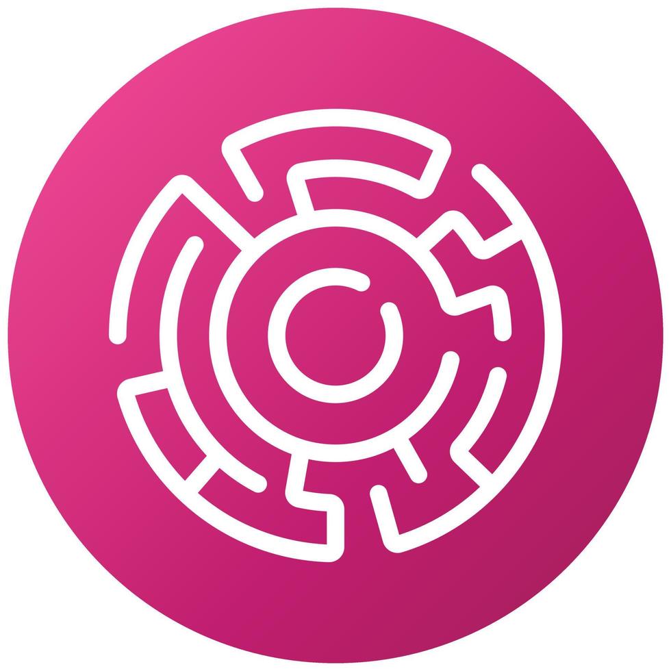 Hedge Maze Icon Style vector
