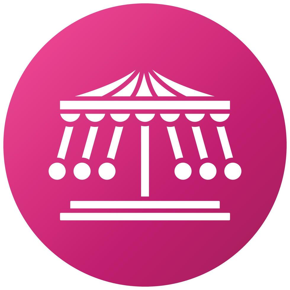 Merry Go Round Icon Style vector