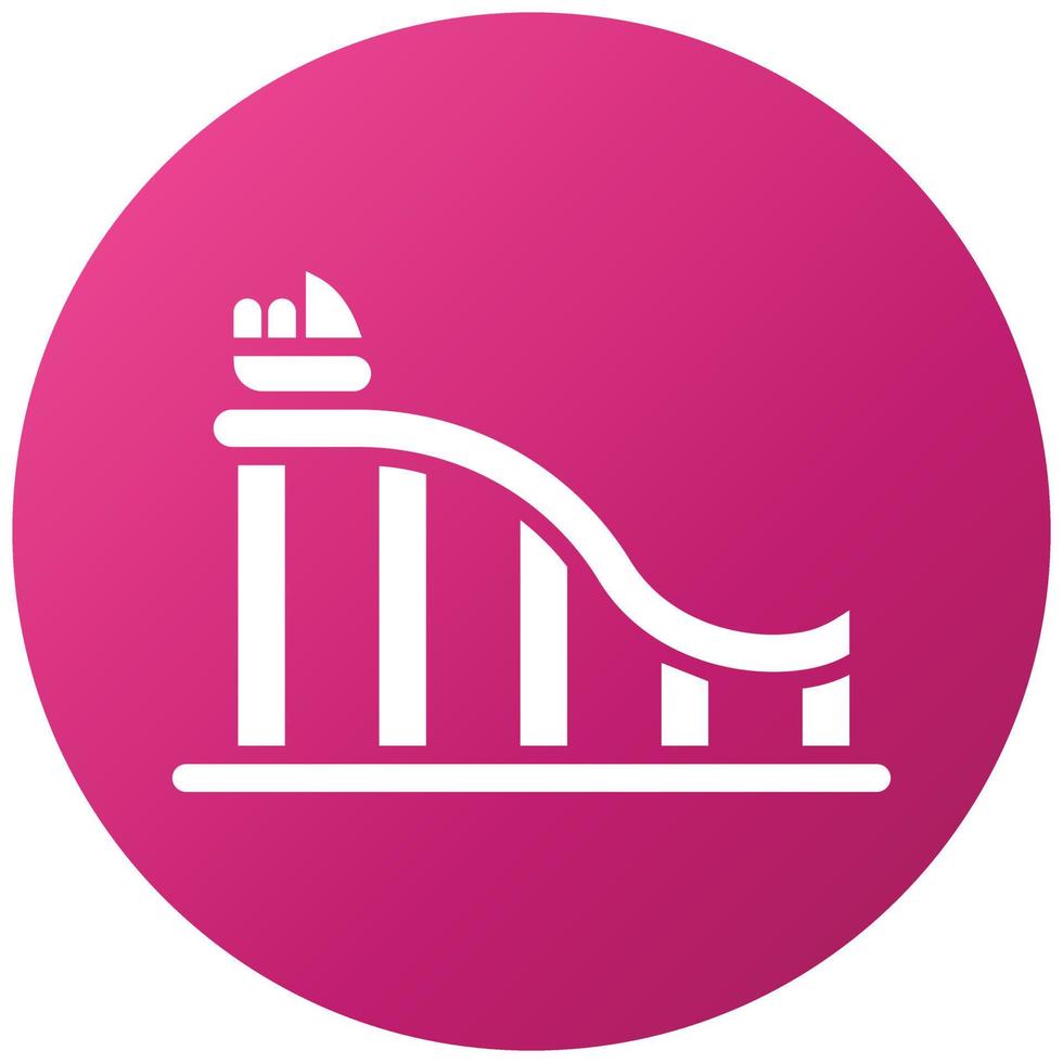 Water Coaster Icon Style vector