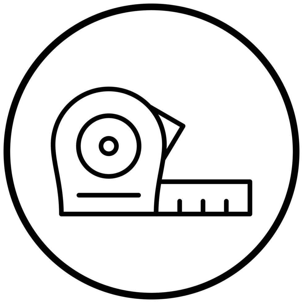 Measure Tape Icon Style vector