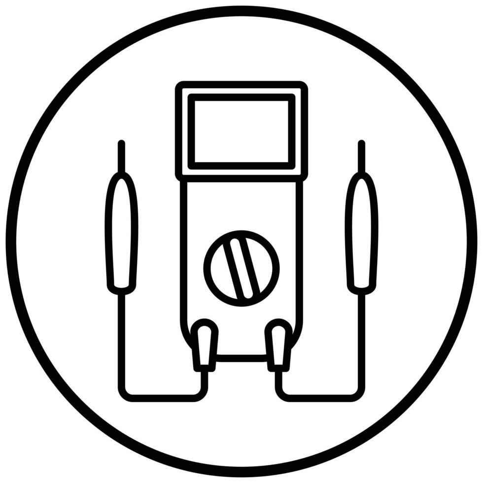Multimeter Icon Style vector