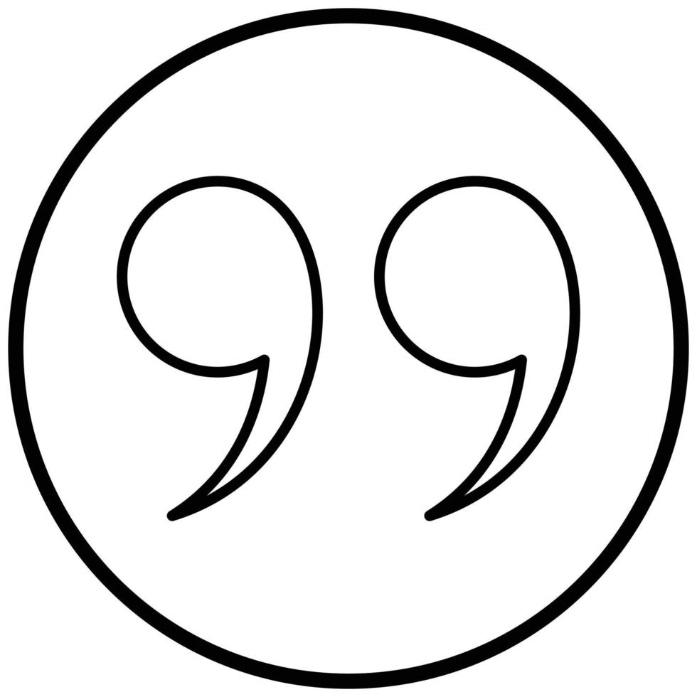 Quotes Icon Style vector