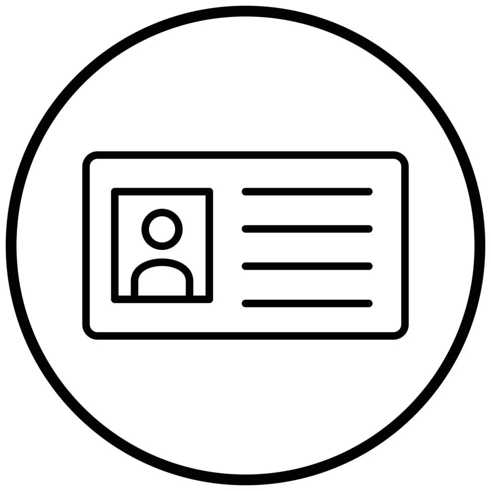 Library Card Icon Style vector