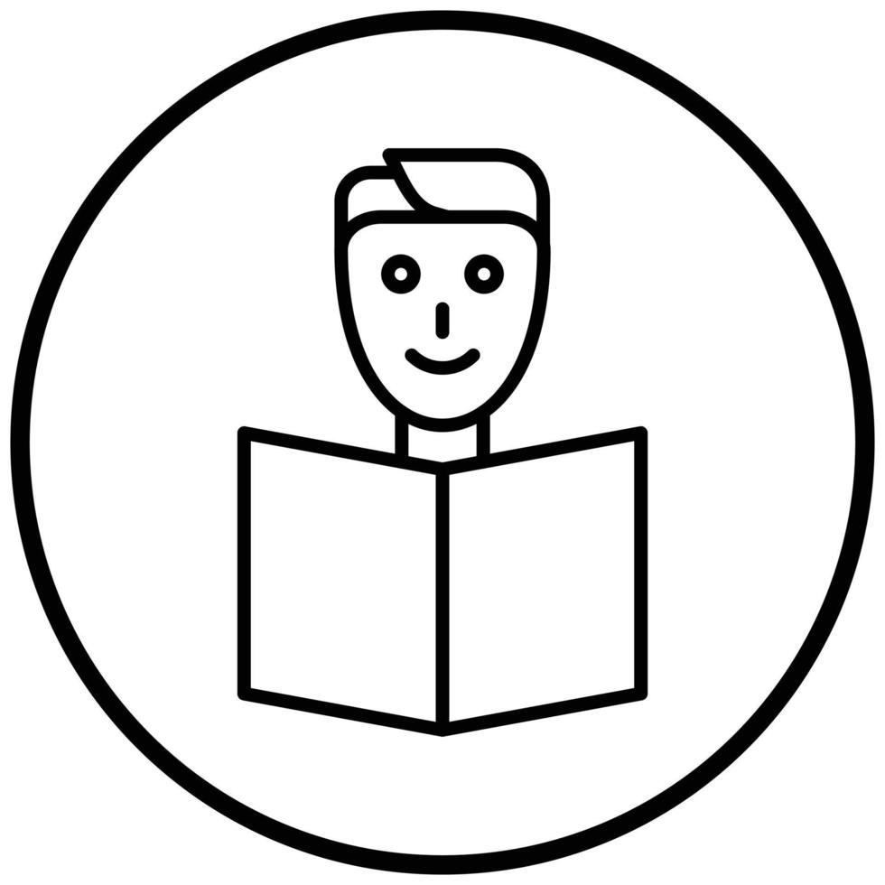 Reading Icon Style vector