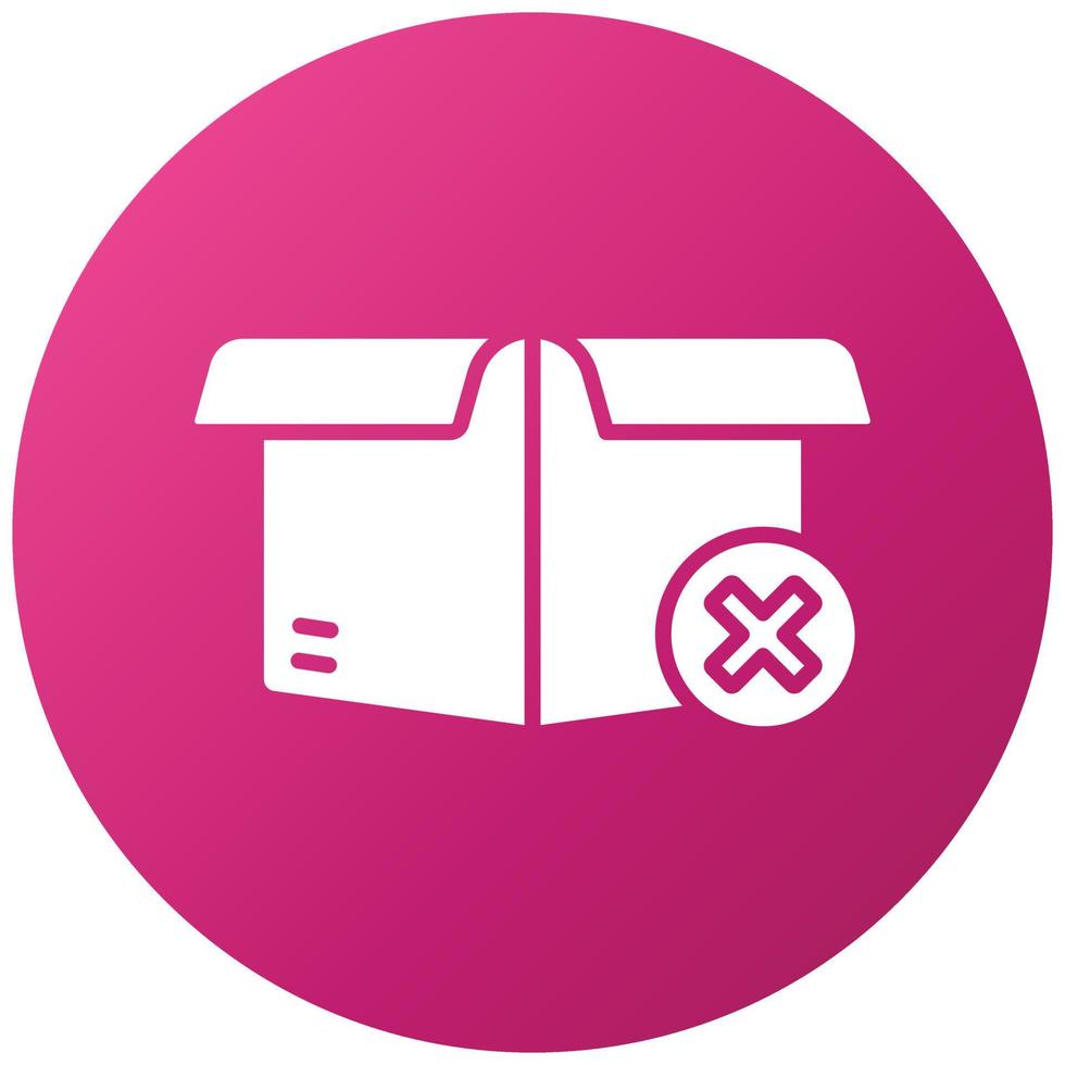 Failed Delivery Icon Style vector