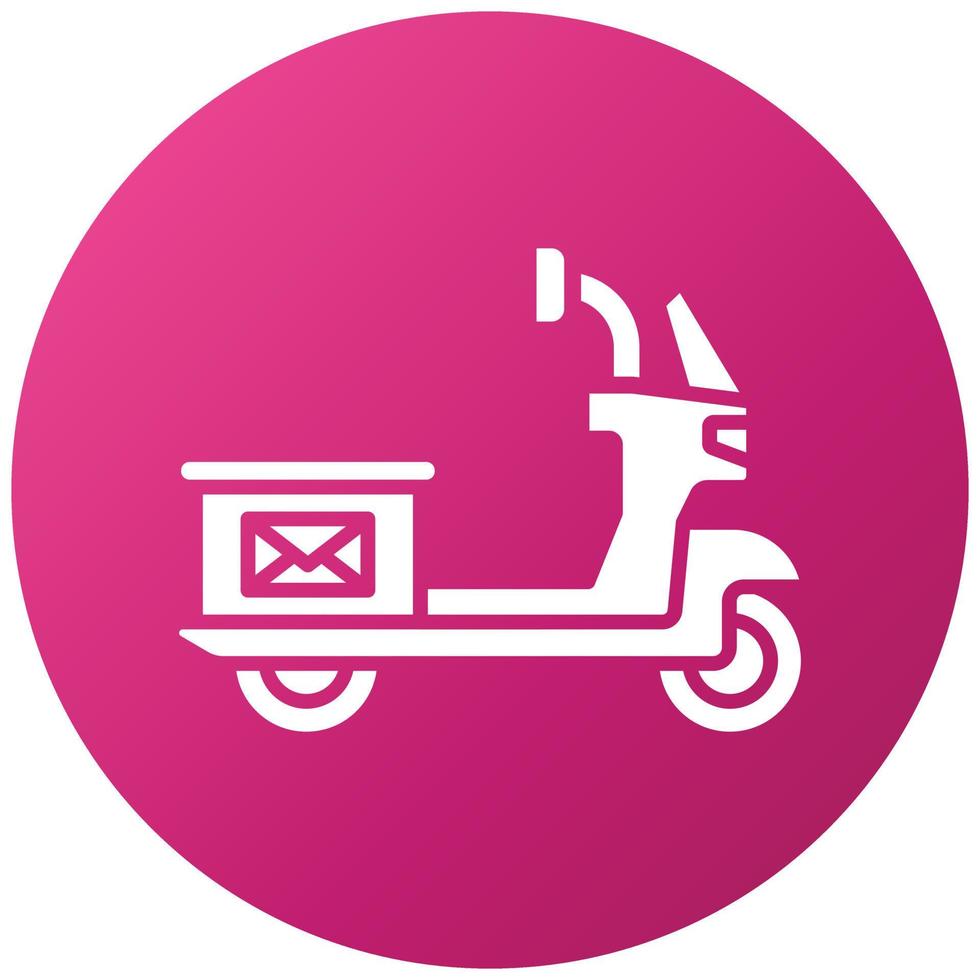 Mail Bike Icon Style vector