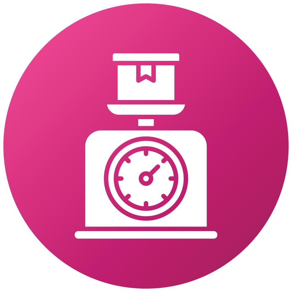 Package Scale Icon Style vector