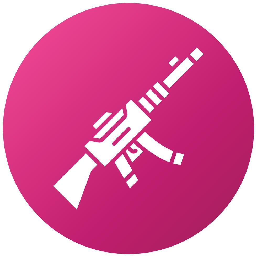 Light Machine Gun Icon Style vector