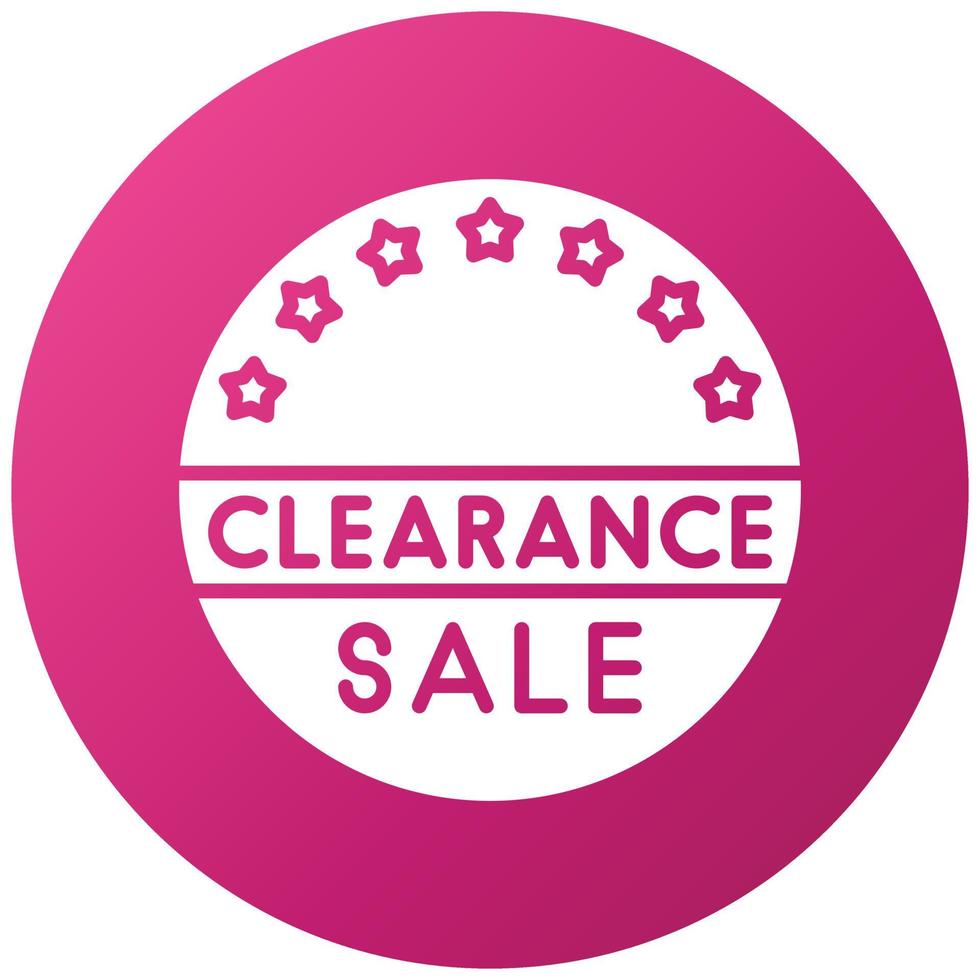 Clearance Sale Icon Style vector