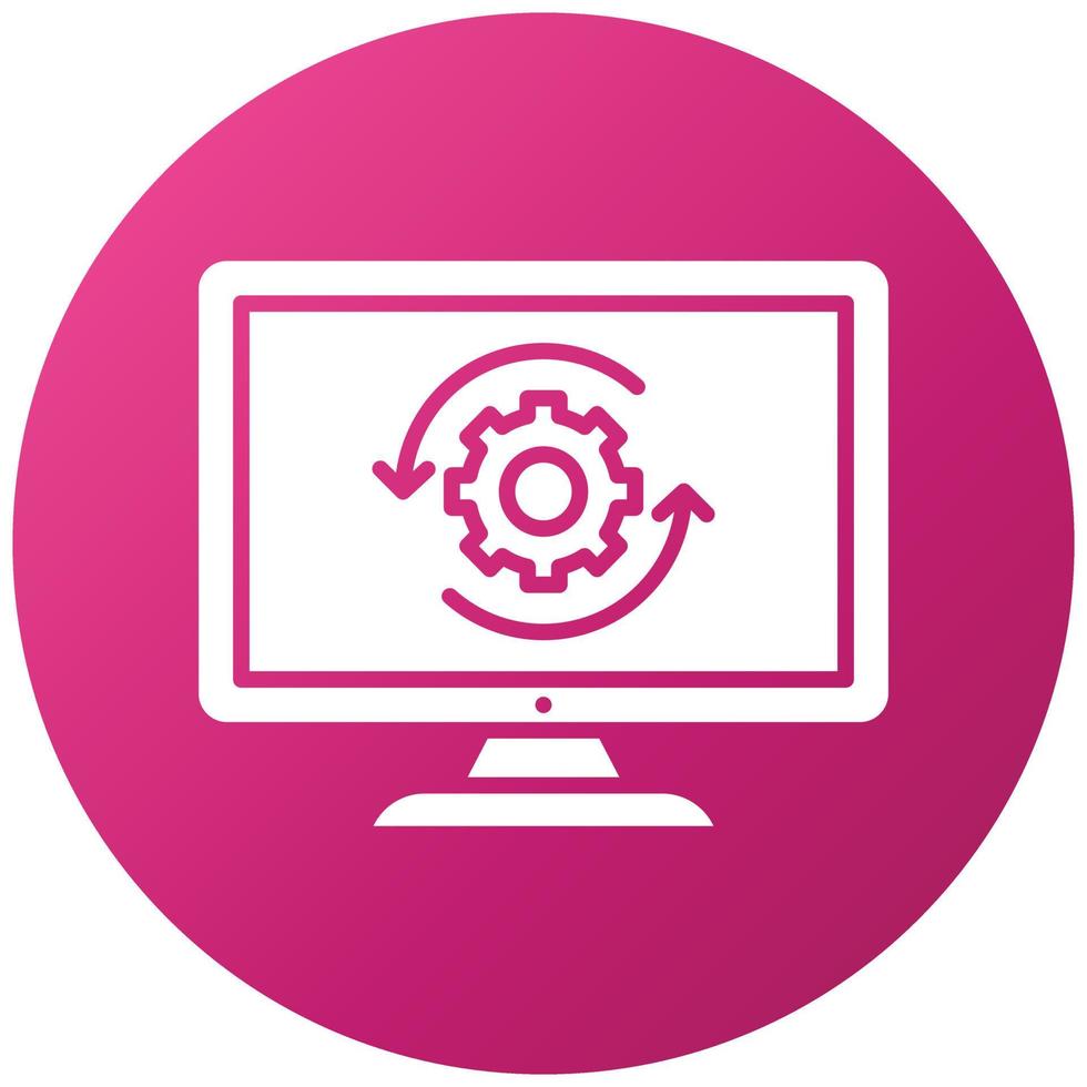 Upgrade Desktop Icon Style vector