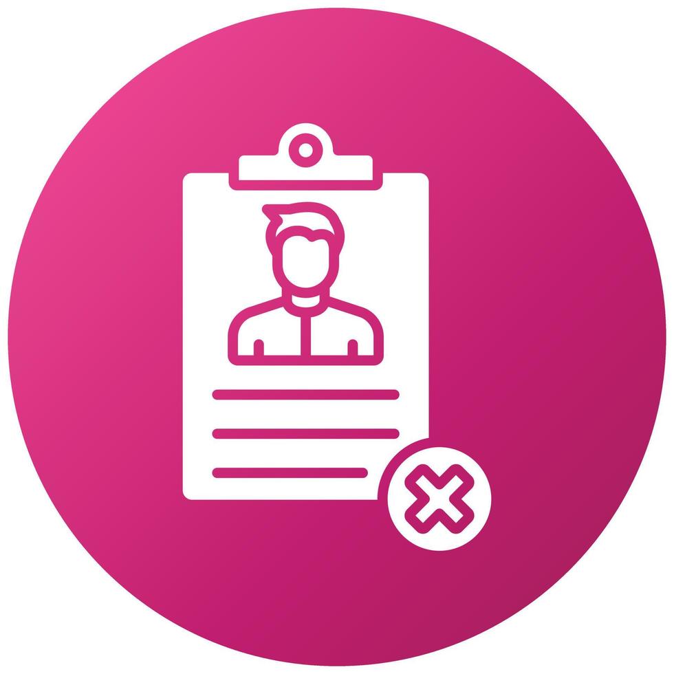 Bad Resume CV Icon Style vector