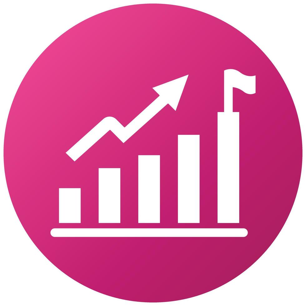 Career Growth Icon Style vector