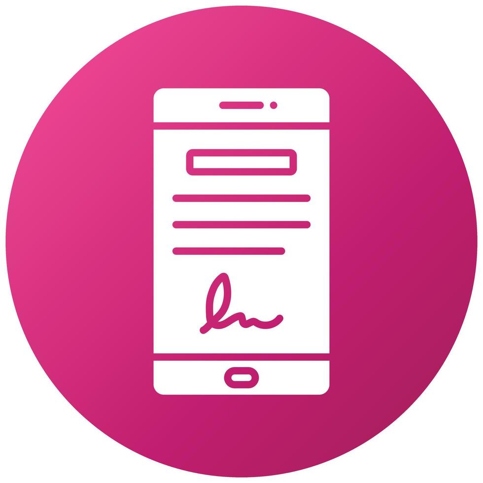 Digital Contract Icon Style vector