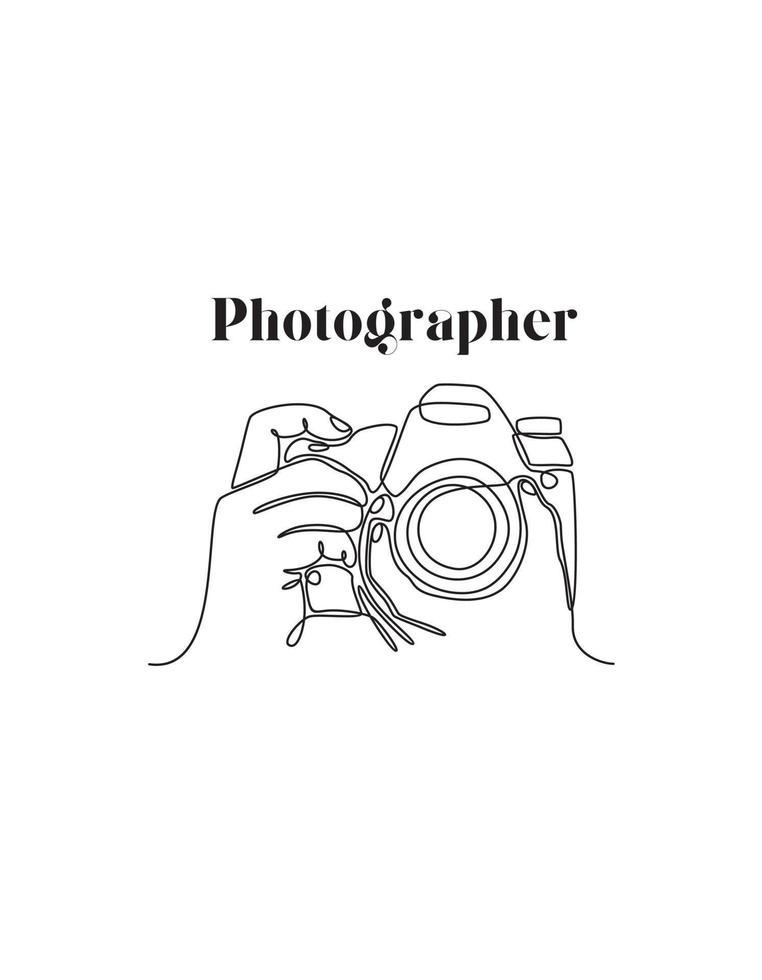 Black And White T-shirt Of One Hand Line Art Photographing.eps vector