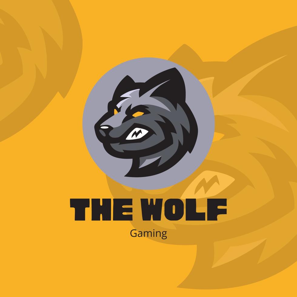 Illustrated Wolf Sport Gaming Logo.eps vector