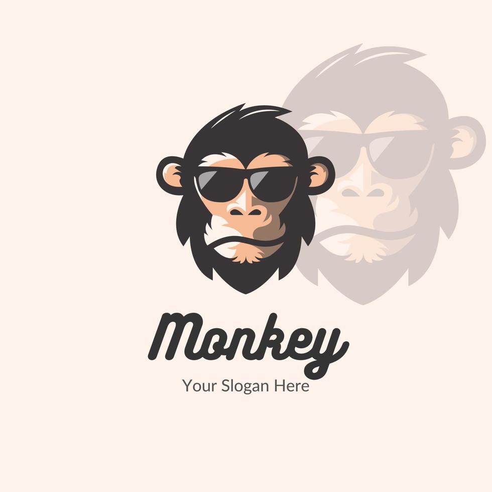 Illustrated Modern Monkey E Sport Logo.eps vector