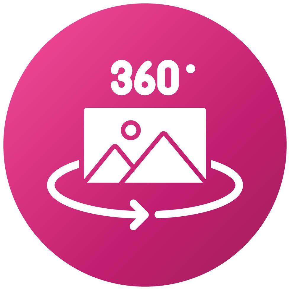 360 Image Icon Style vector