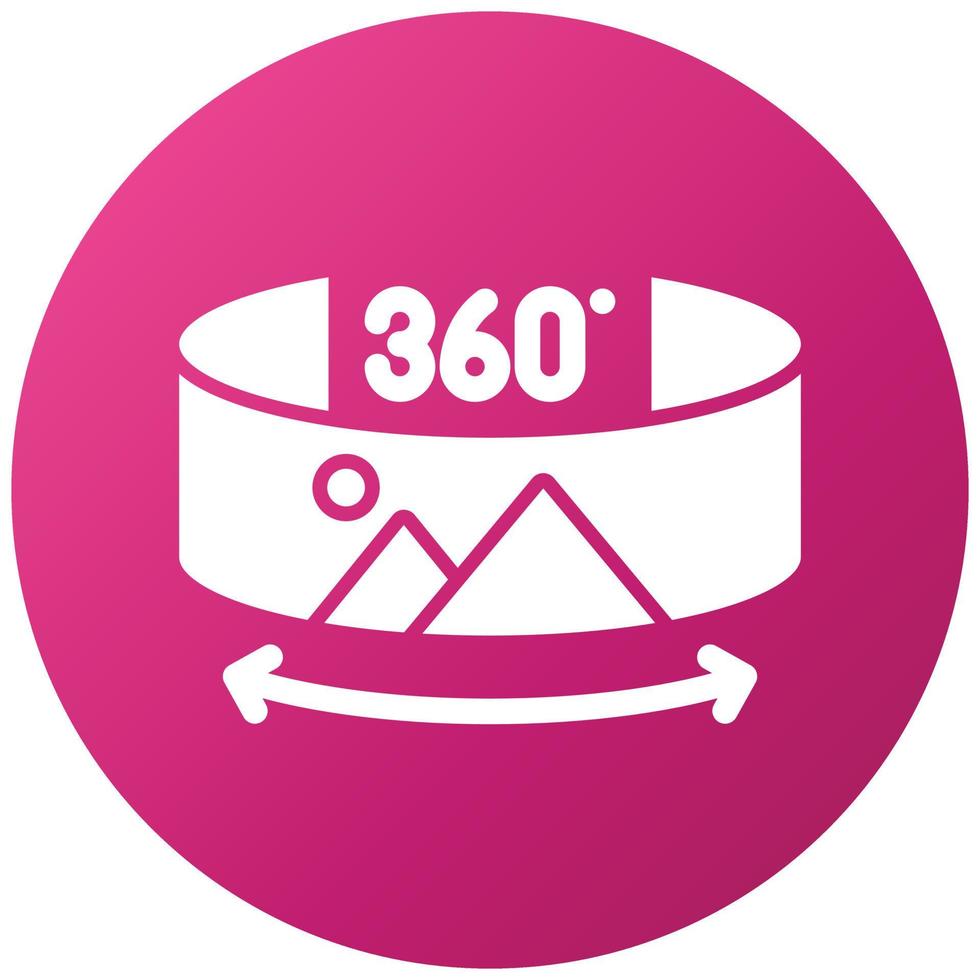 360 Degree Photo Icon Style vector