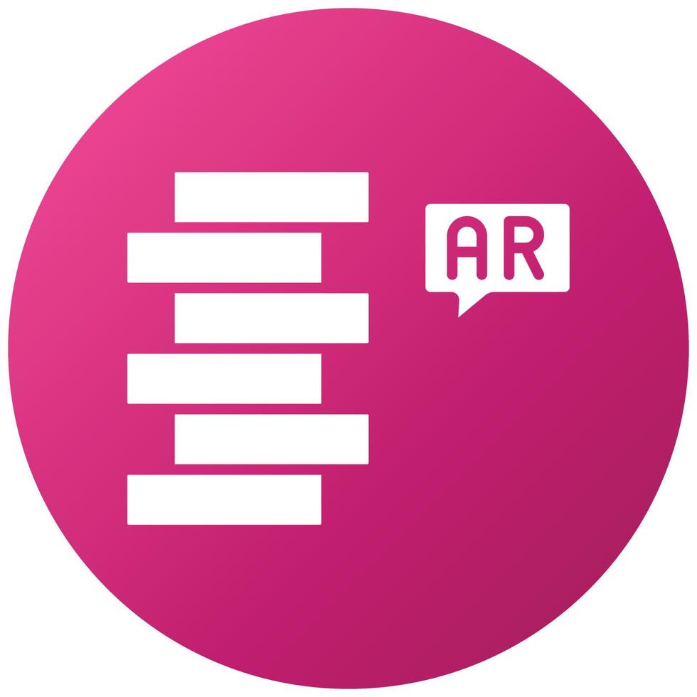 Ar Tumbling Blocks Icon Style vector