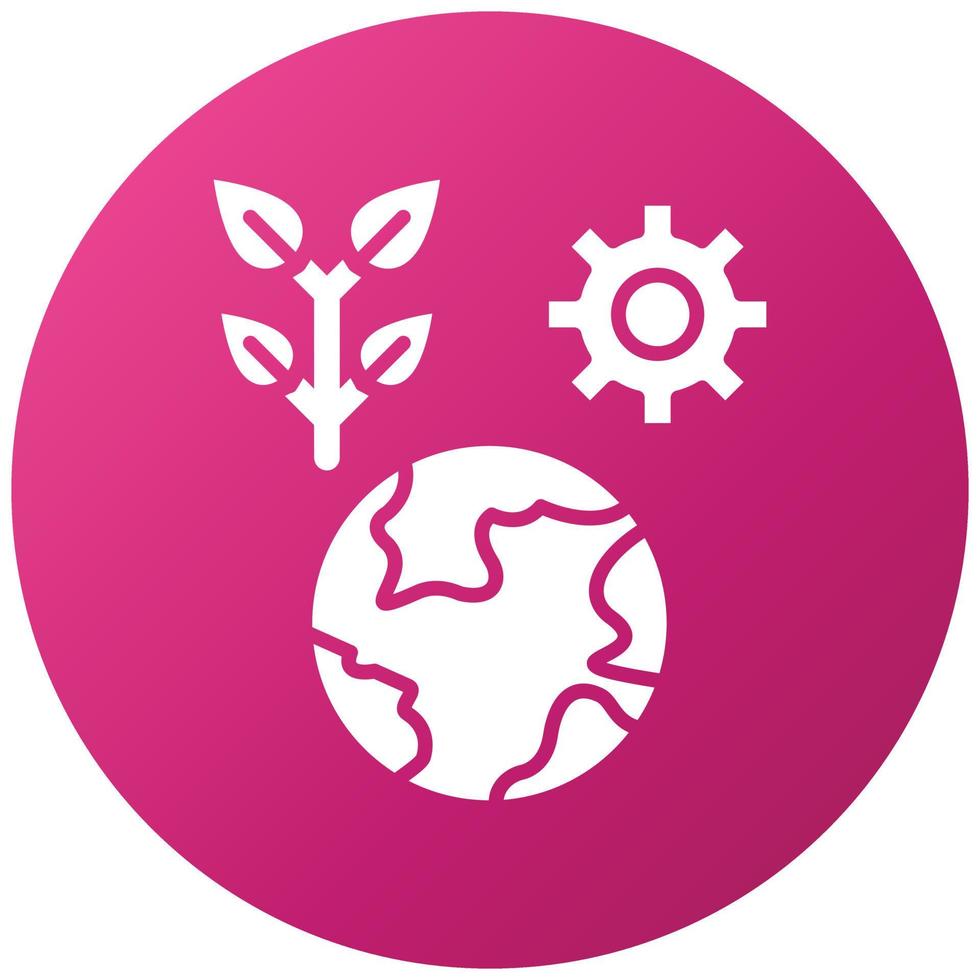 Ecosystem Planning Icon Style vector