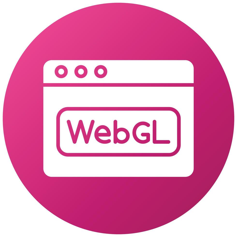 Webgl Icon Style vector