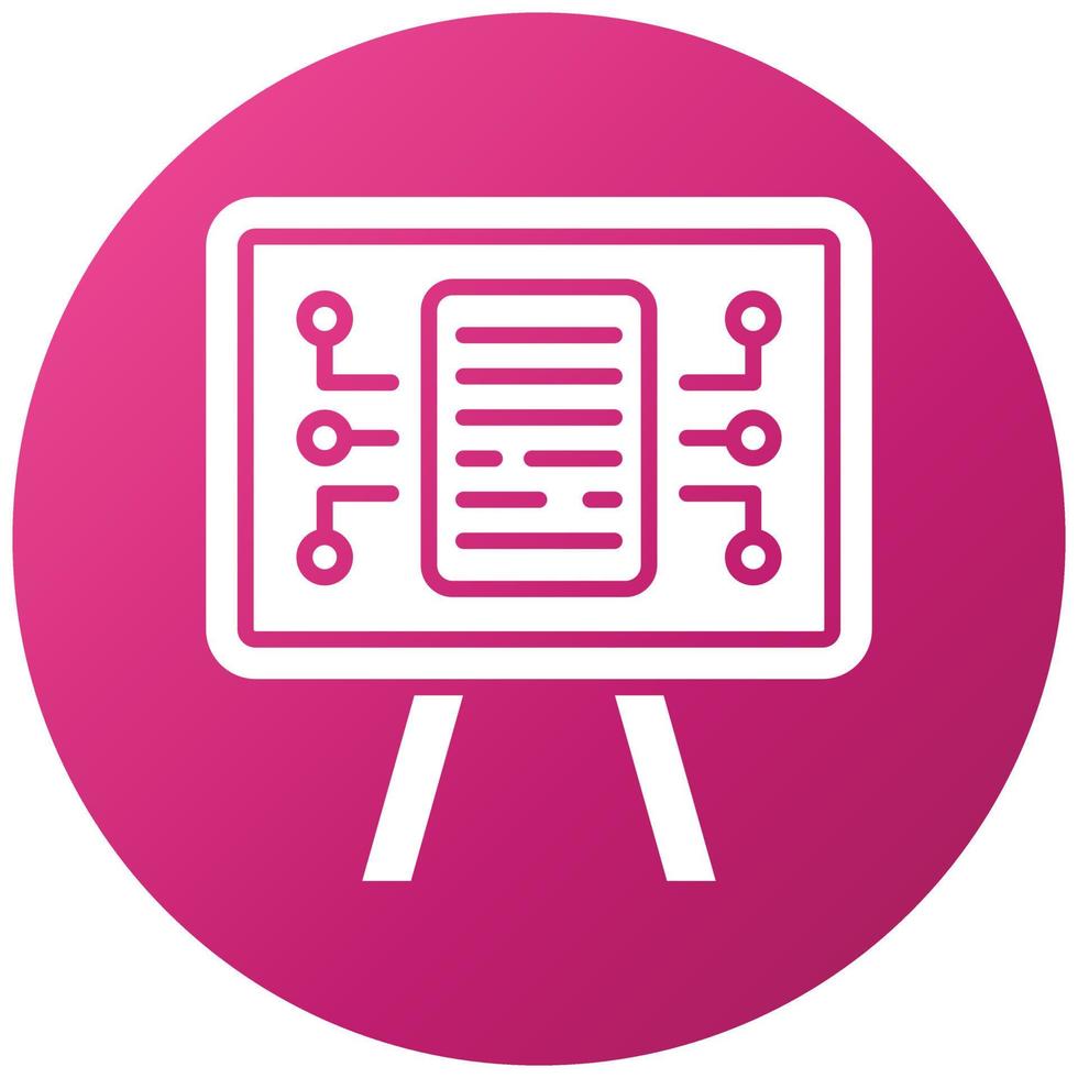 Content Strategy Icon Style vector
