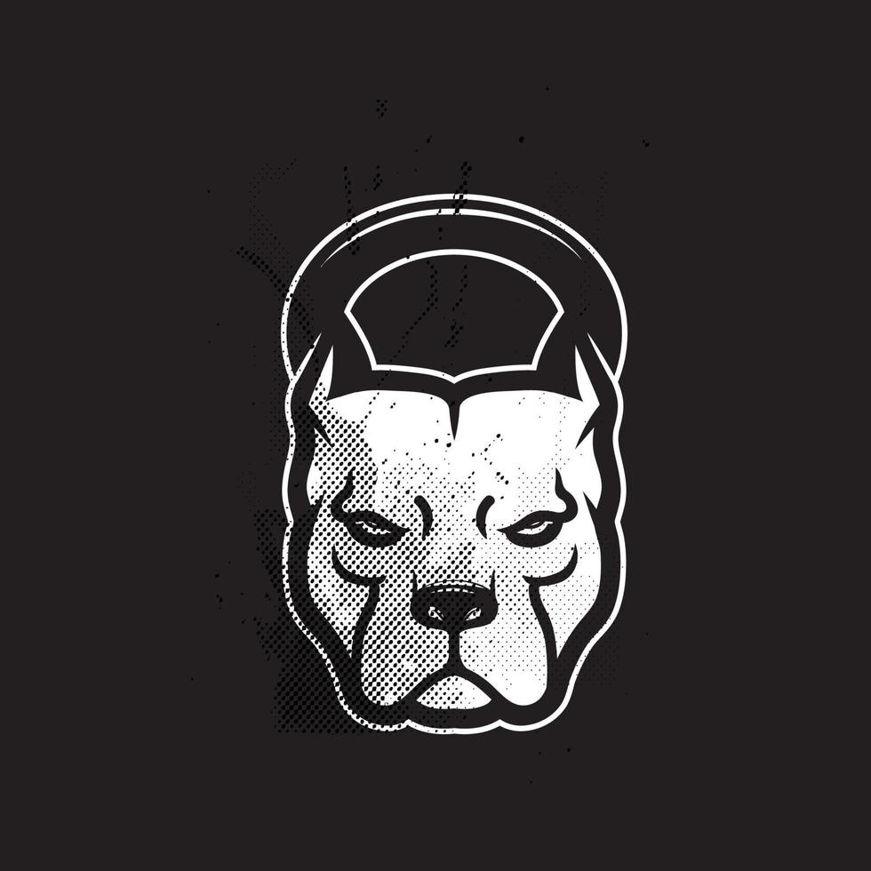 dog gym logo vector