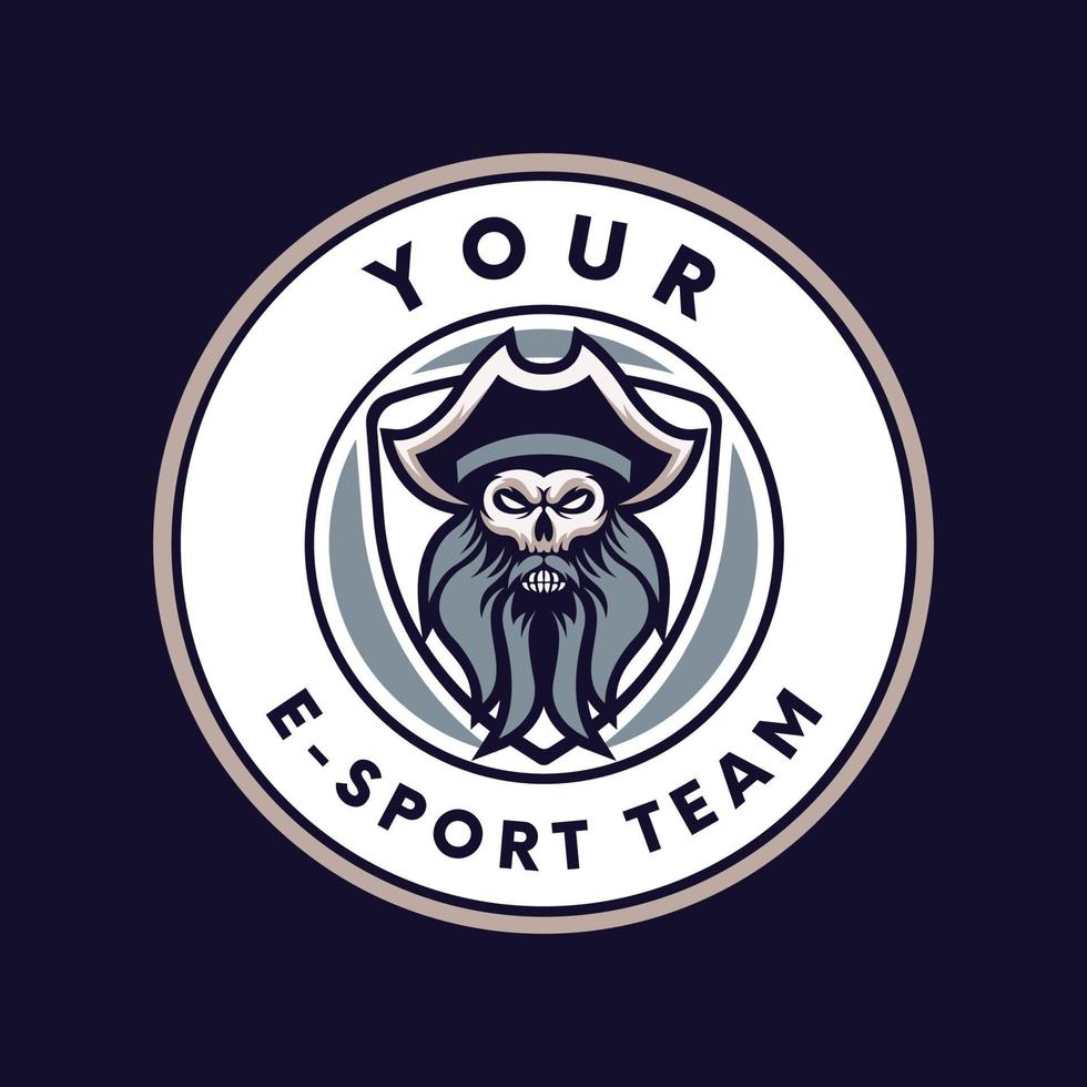 Illustrated Navy Esport Team Esport Logo.eps vector