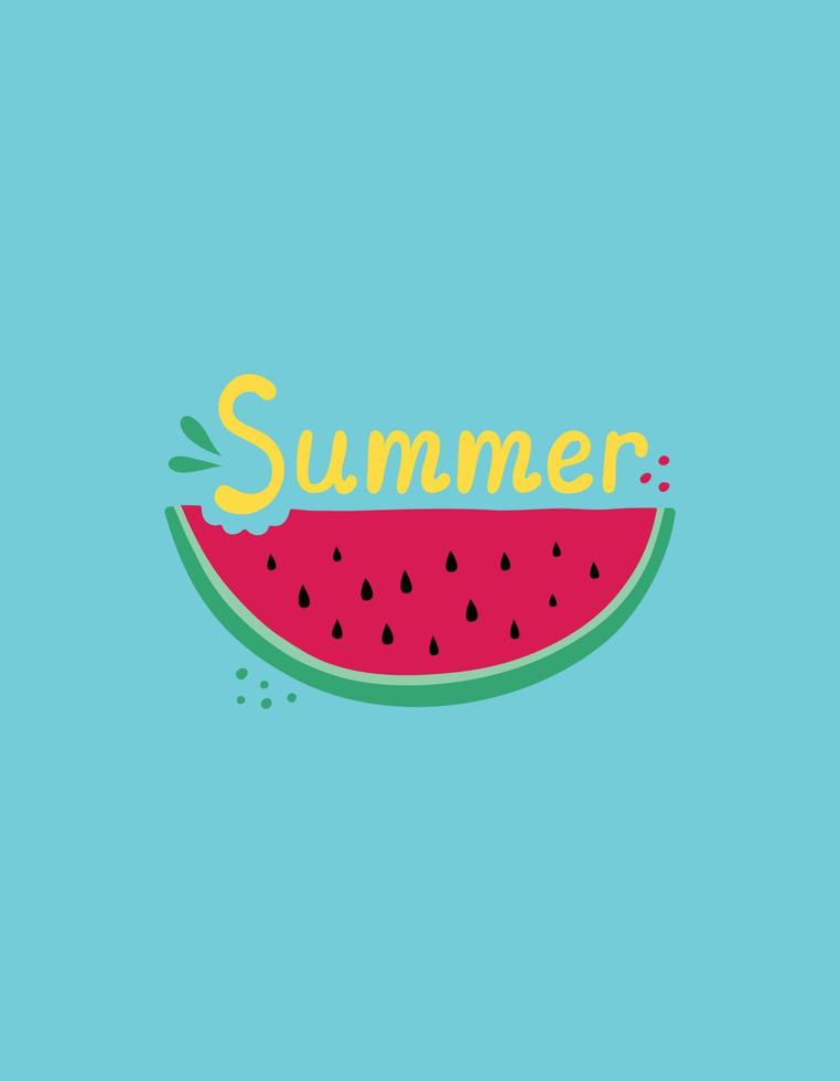 Bright Positive Summer Illustration Design.eps vector