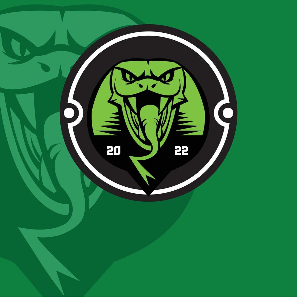 Illustrated Snake Gaming Logo.eps vector