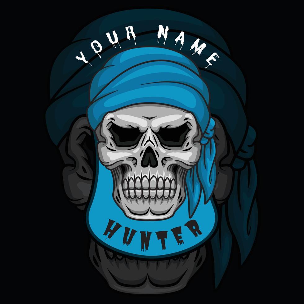 Illustrated bold Skull E Sport Logo.eps vector