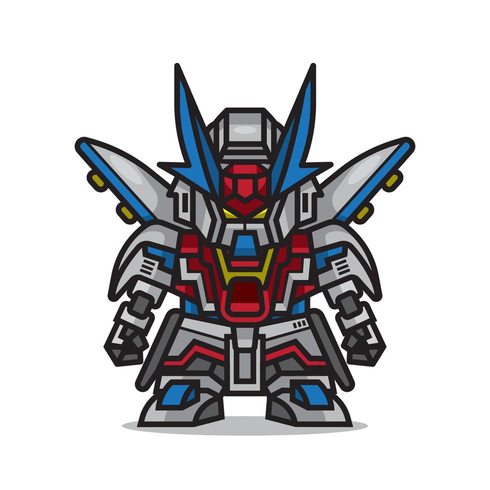 vector lindo robot mecha